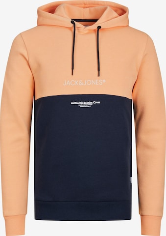 Sweat-shirt 'JJERyder' JACK & JONES en orange : devant