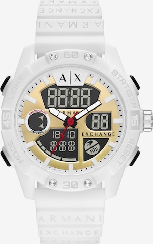 ARMANI EXCHANGE Digital Watch in White: front