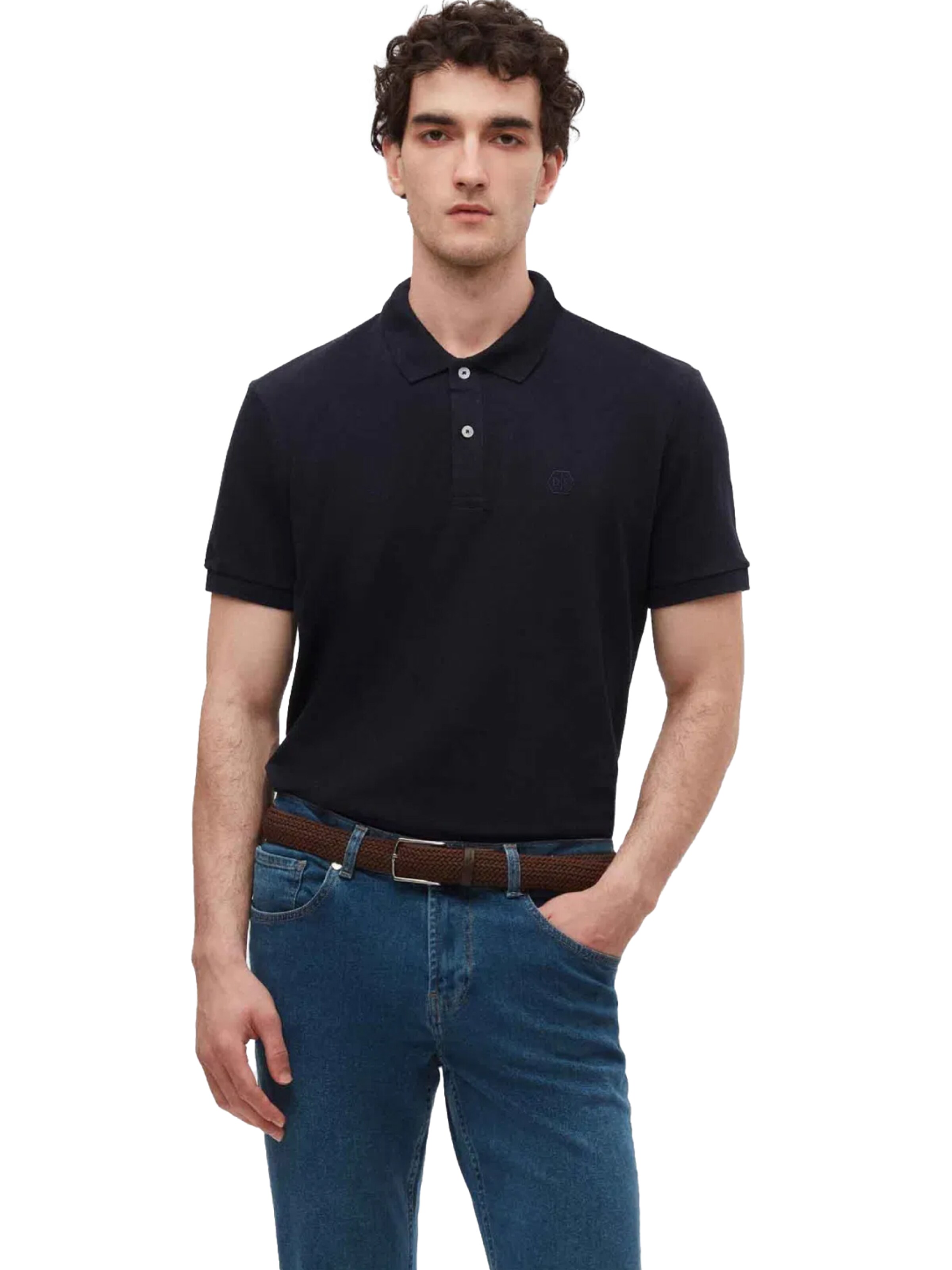 D’S Damat Shirt 'Von' in Zwart: voorkant