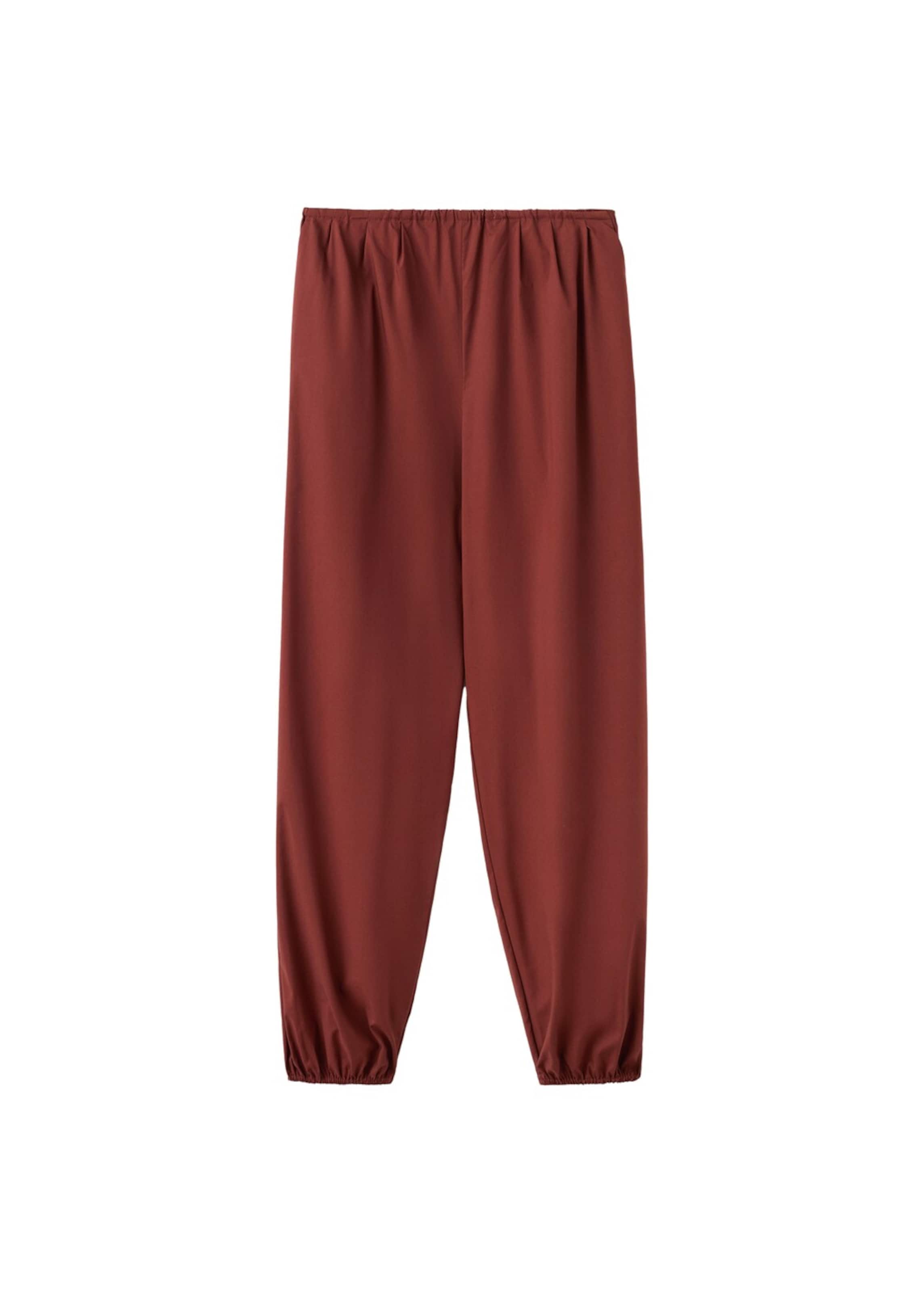 MANGO Tapered Hose in Braun: Vorderseite