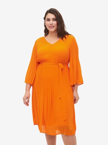 Zizzi Dress 'CACATHRINE' in Orange: front