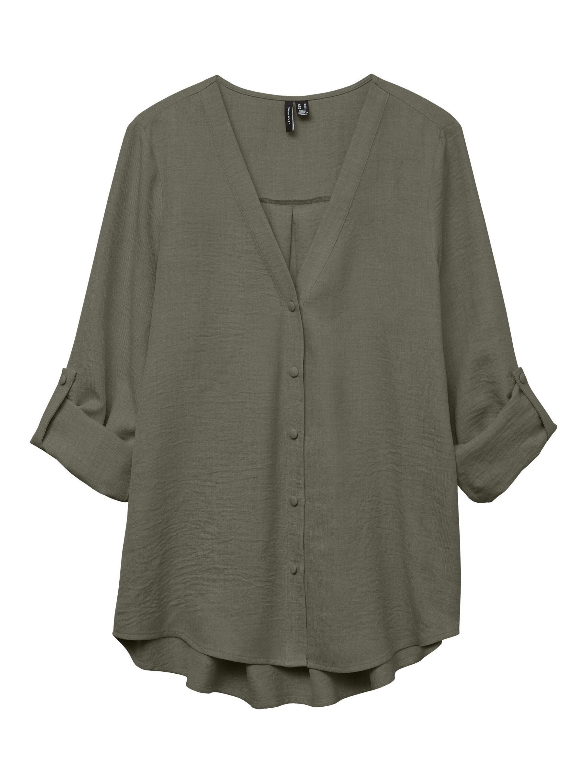 VERO MODA Bluse 'VMMelaney' in Grün: Vorderseite