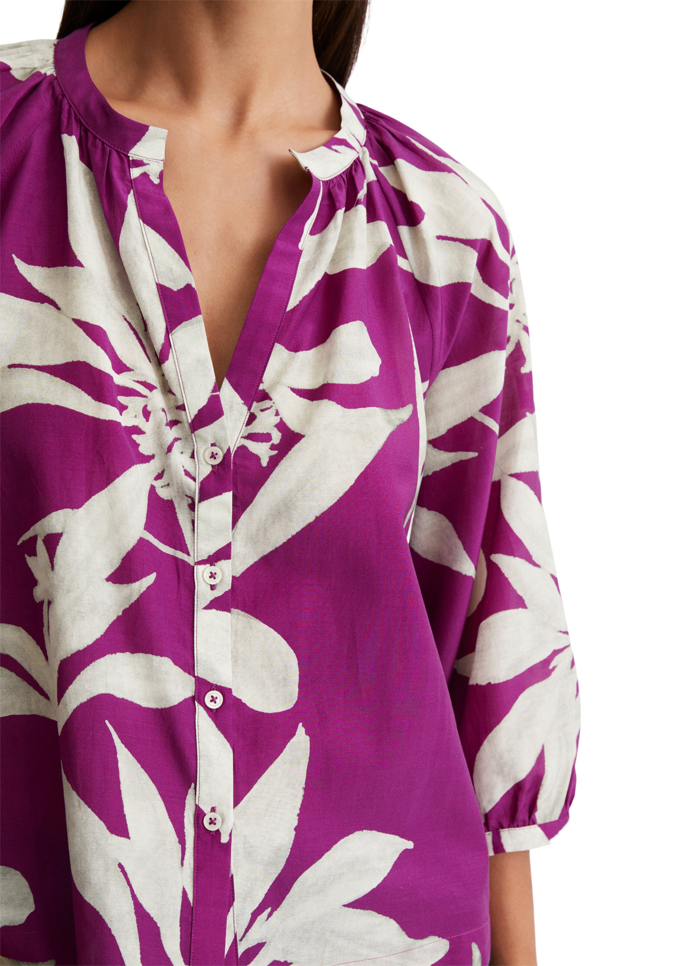 Marc O'Polo Bluse 'Muster-Favorit' in Lila