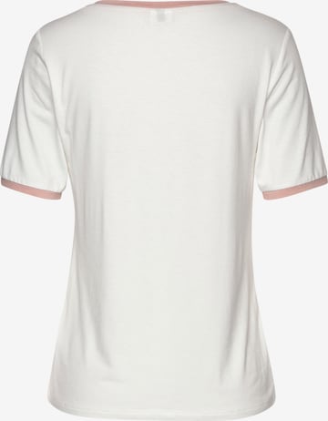 T-shirt LASCANA en blanc