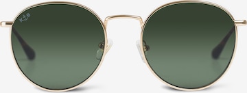 Kapten & Son Okulary przeciwsłoneczne 'London Large Gold Green' w kolorze zielony