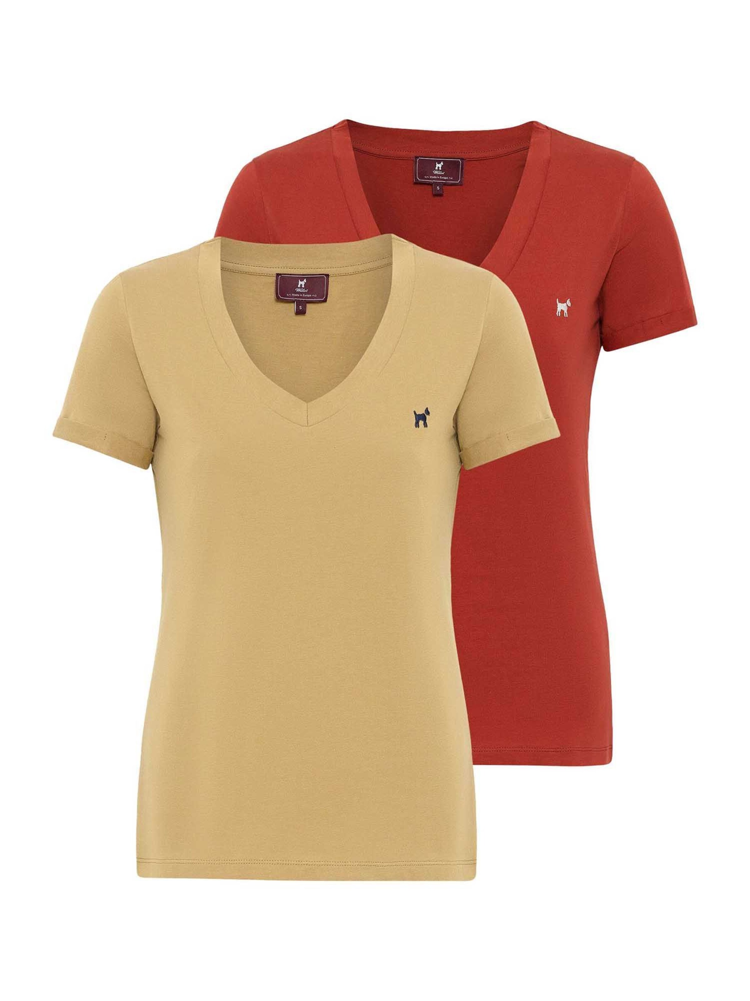 Maglietta di Williot in beige: frontale