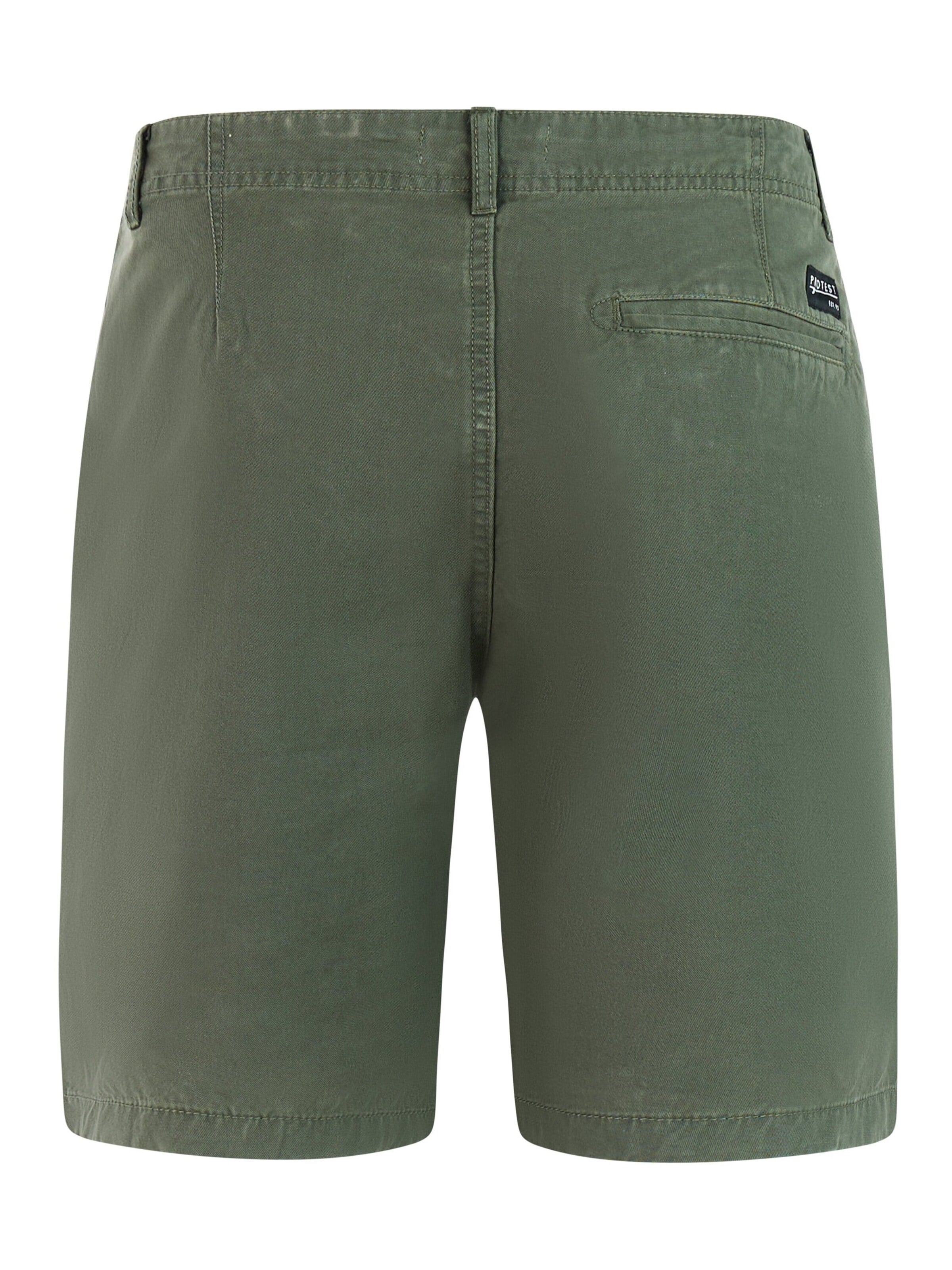 PROTEST Regular Trousers 'PRTComie' in Green