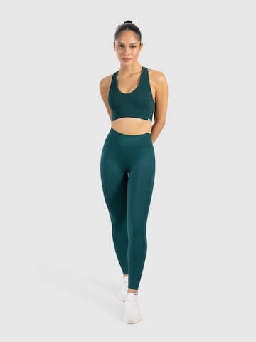 Smilodox Skinny Sports trousers 'Amaze Scrunch' in Green