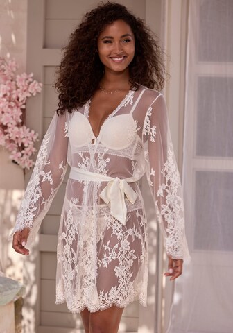 LASCANA Dressing Gown in White