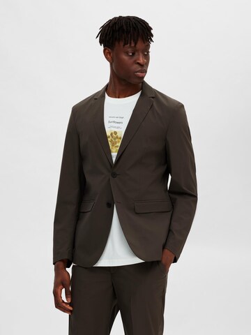 SELECTED HOMME Slim fit Suit Jacket 'FREMONT' in Green: front