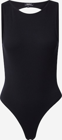 ONLY - Body camiseta 'LINDSAY' en negro: frente