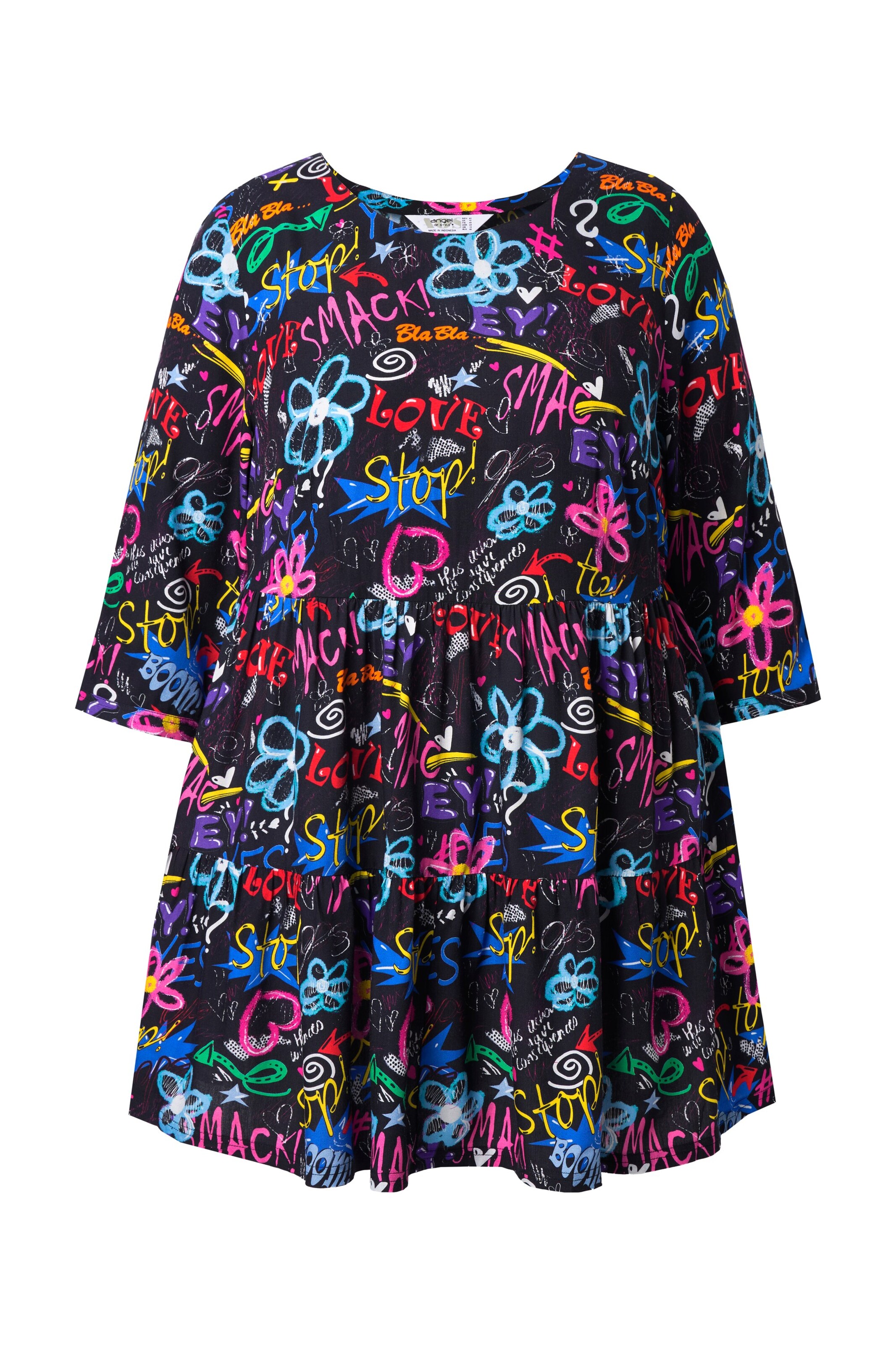 Angel of Style Tuniek in Zwart: voorkant