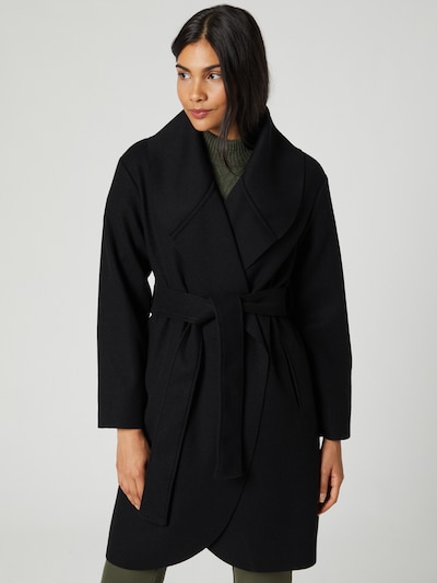 Guido Maria Kretschmer Collection Between-Seasons Coat 'Saskia' in Black, View model