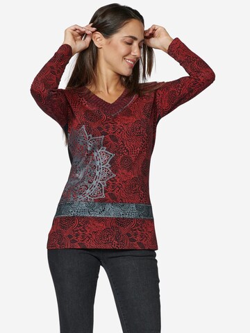 KOROSHI Shirt in Rood: voorkant