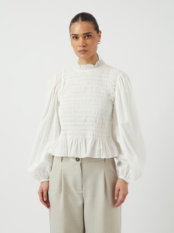 YAS Bluse 'YASSau' i hvid: forside