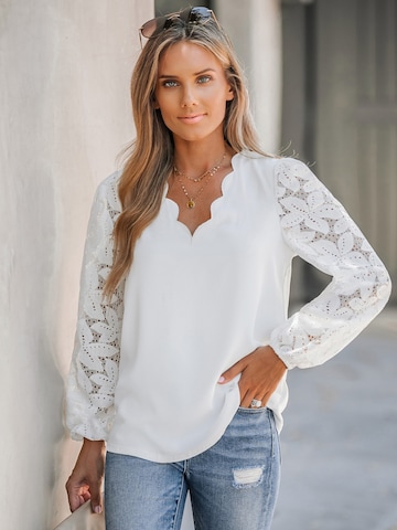 Cupshe Blouse in White: front
