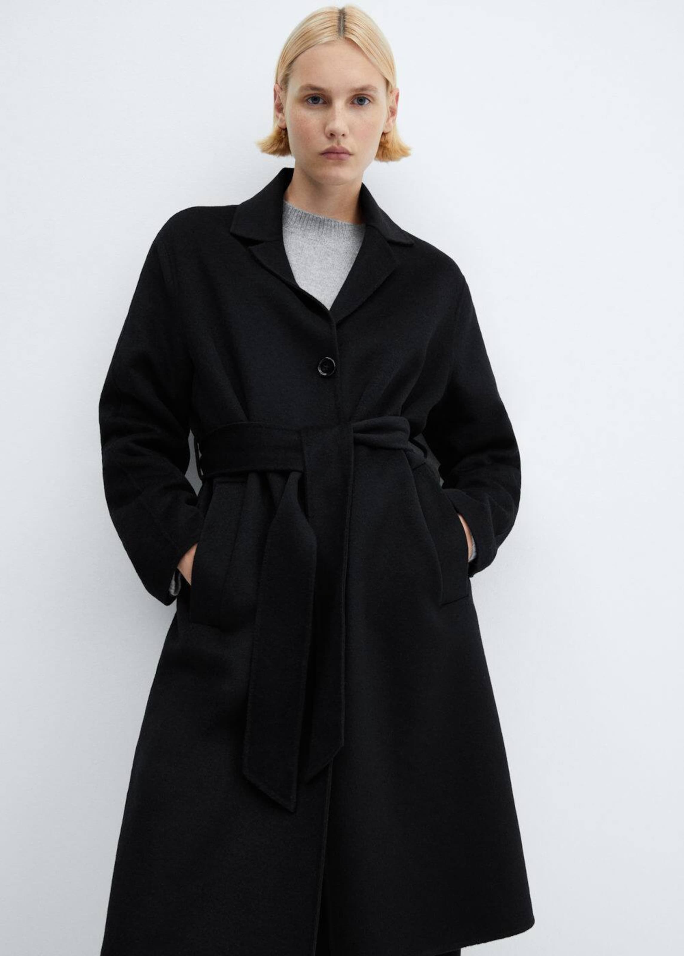 Manteau mi saison Cuca MANGO en Noir ABOUT YOU