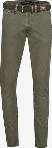 INDICODE JEANS Slim fit Chino Pants in Green: front