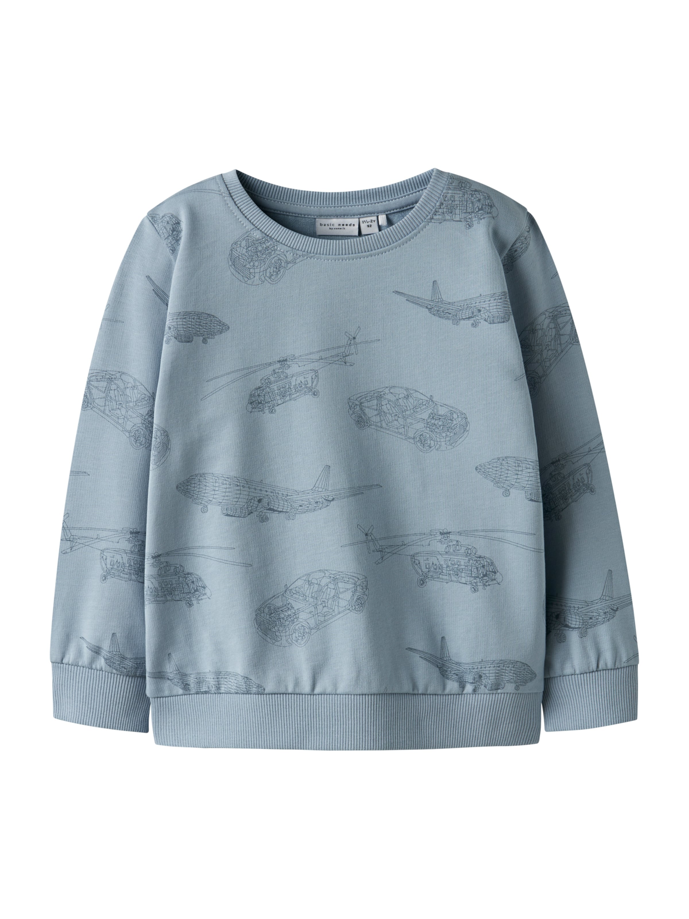 NAME IT Mikina 'NMMVARON' – modrá: přední strana