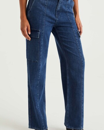 WE Fashion Flared Jeans in Blauw