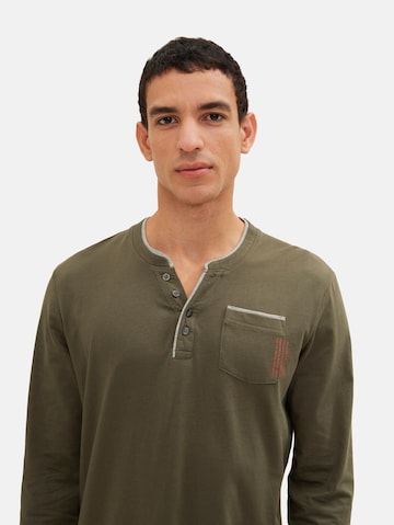 TOM TAILOR Shirt 'Serafino' in Grün