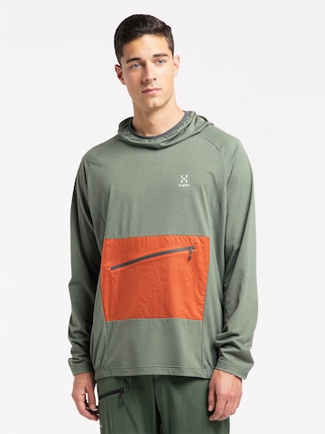 Haglöfs Athletic Sweatshirt 'Mirre Mid' in Green: front