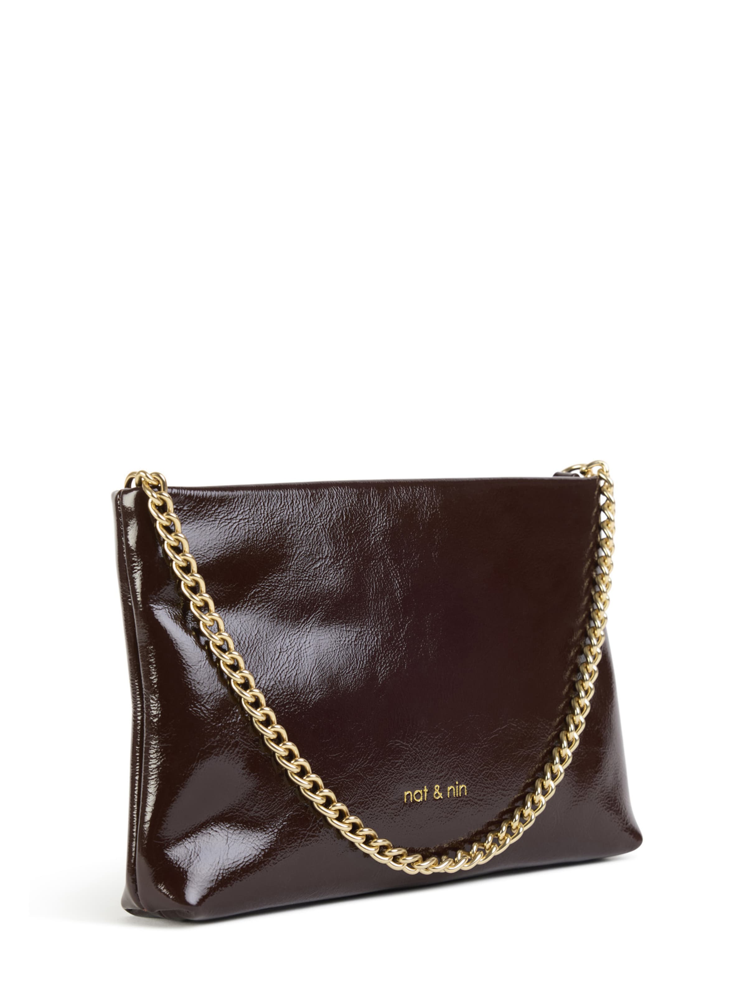 Nat&Nin Clutch 'MOLLY' i brun