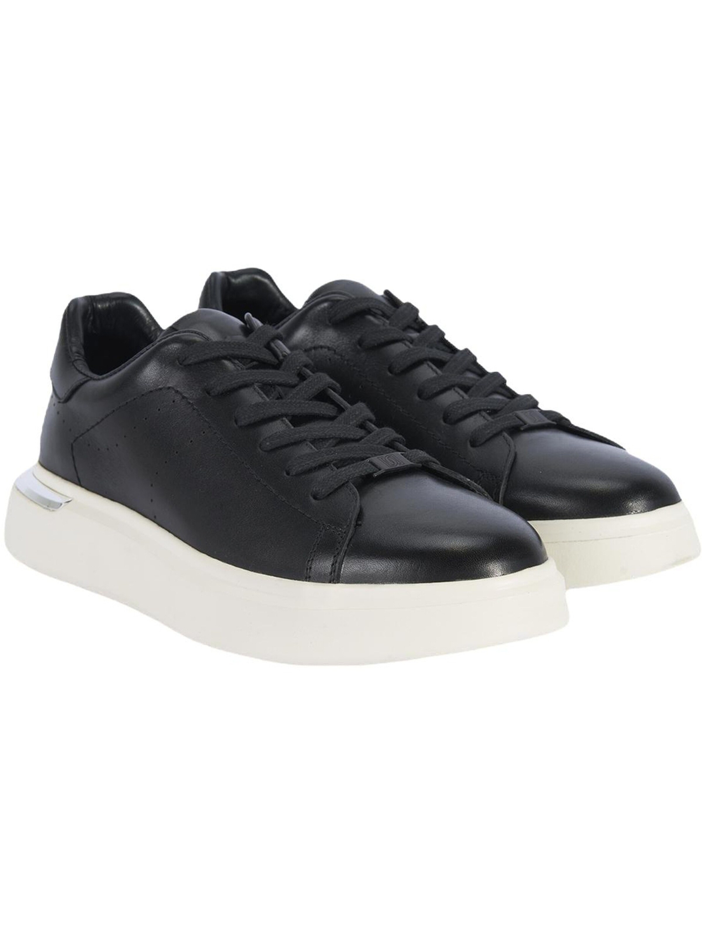 Desa Classic Flats 'Schnürschuhe' in Black: front