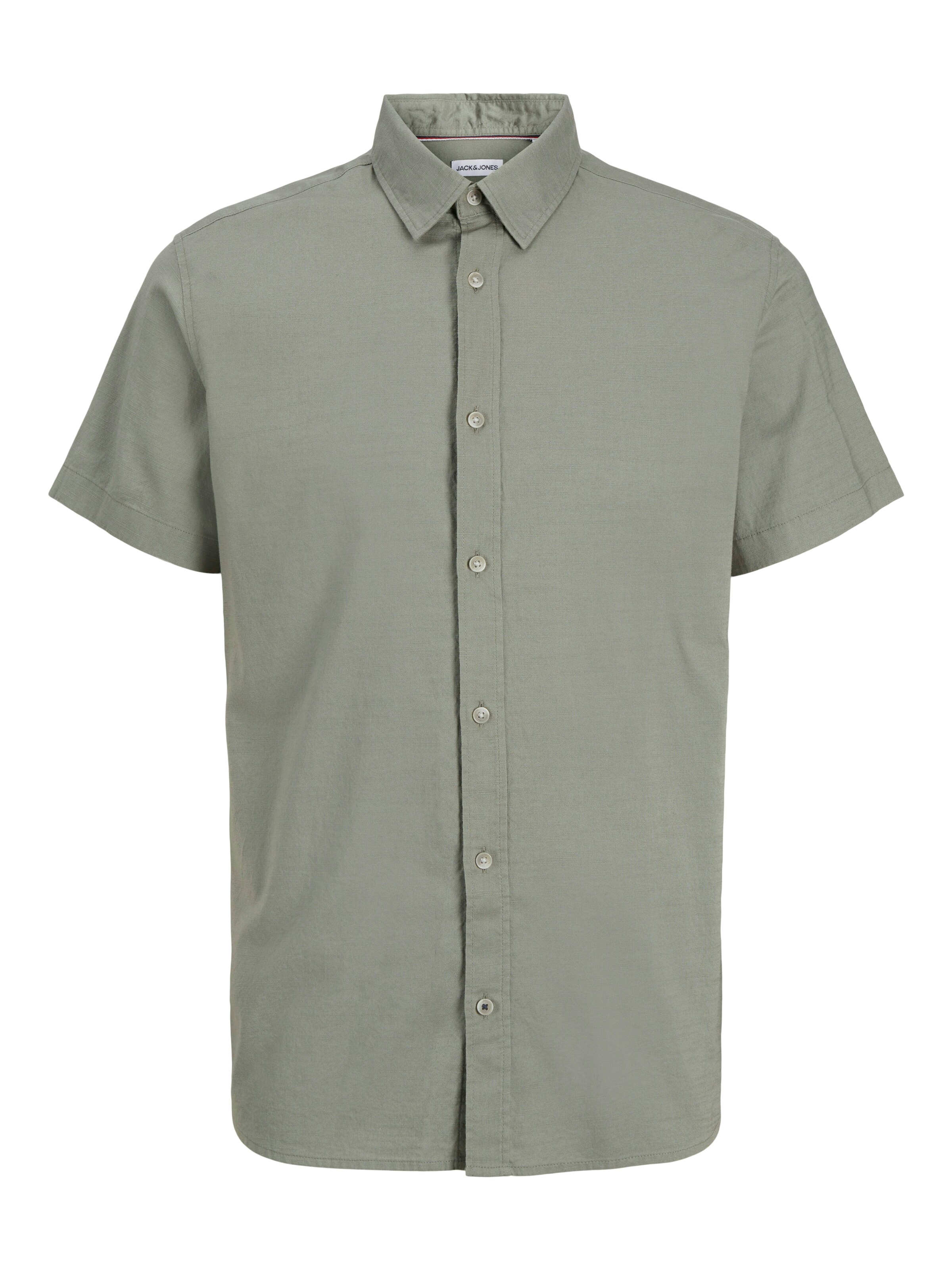 JACK & JONES Comfort fit Button Up Shirt in Green: front