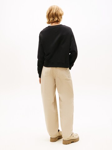 Tommy Jeans Sweatshirt 'Crew' i svart