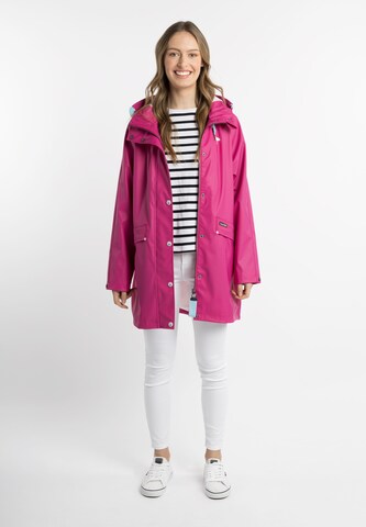 Schmuddelwedda Between-Seasons Coat in Pink