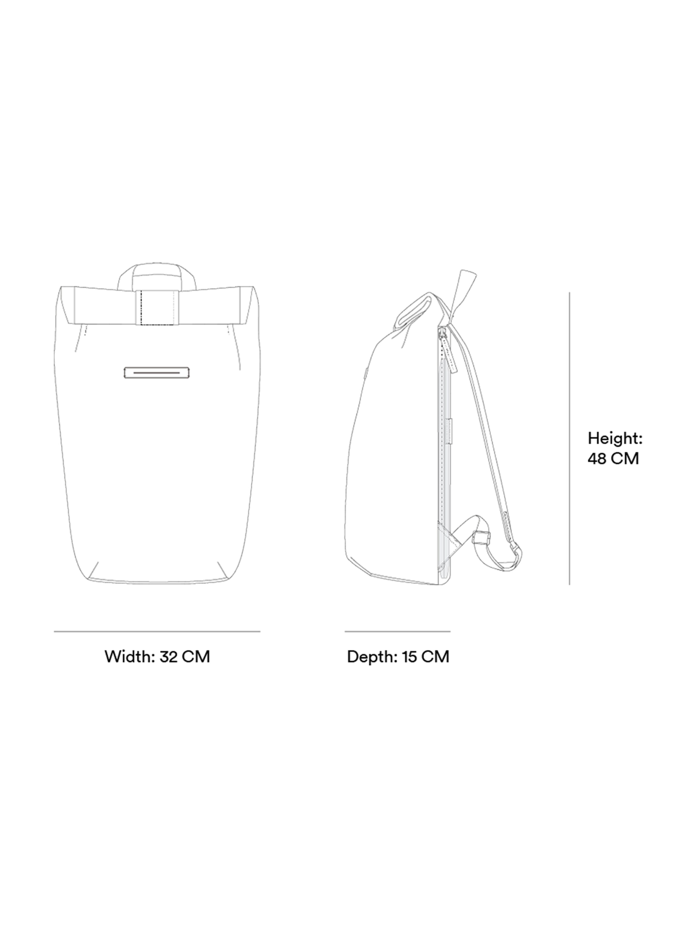 Sac à dos 'SoFo Rolltop' Horizn Studios en noir