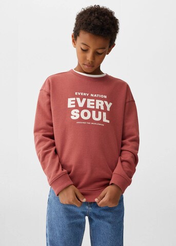 MANGO KIDS Sweatshirt 'Northern' in Rot: predná strana