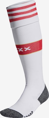 ADIDAS PERFORMANCE Athletic Socks 'Ajax Amsterdam' in White: front