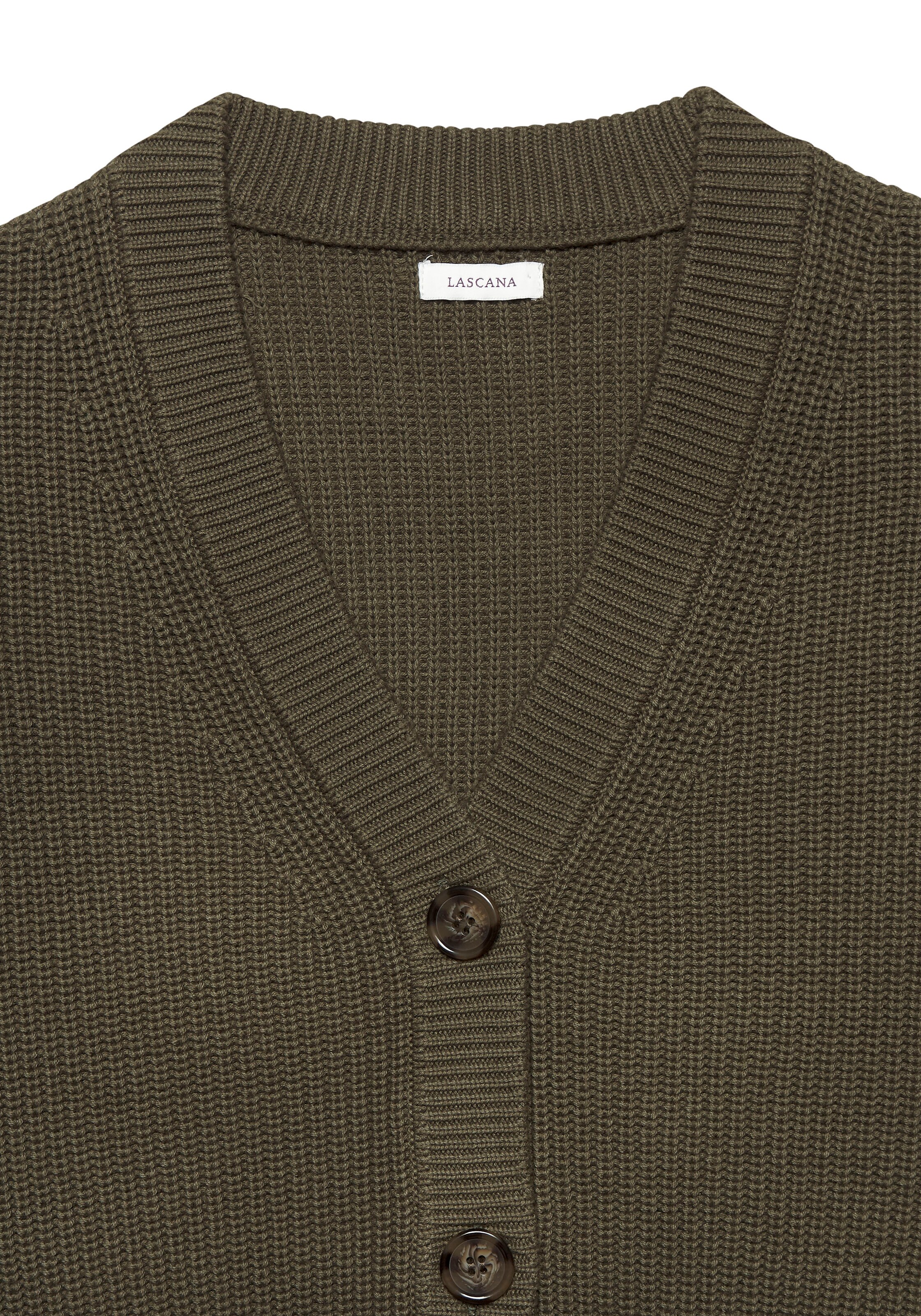 LASCANA Вязаная кофта в Зеленый