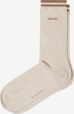 Scalpers Socken 'New Vintage' in Beige: predná strana