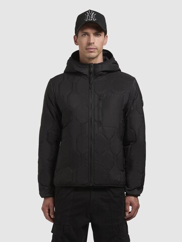 khujo Jacke 'RHEIN' in Schwarz: Vorderseite
