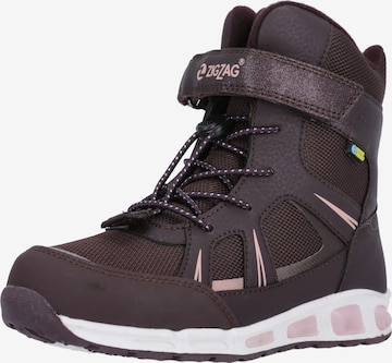 ZigZag Snow Boots 'Clementu' in Purple: front