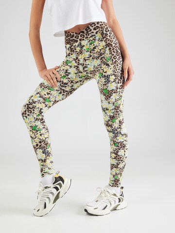 Marc Cain Skinny Leggings in Bruin: voorkant