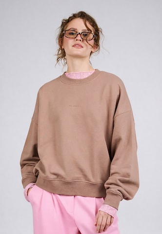 Felpa 'Croissant' di OH APRIL in marrone: frontale