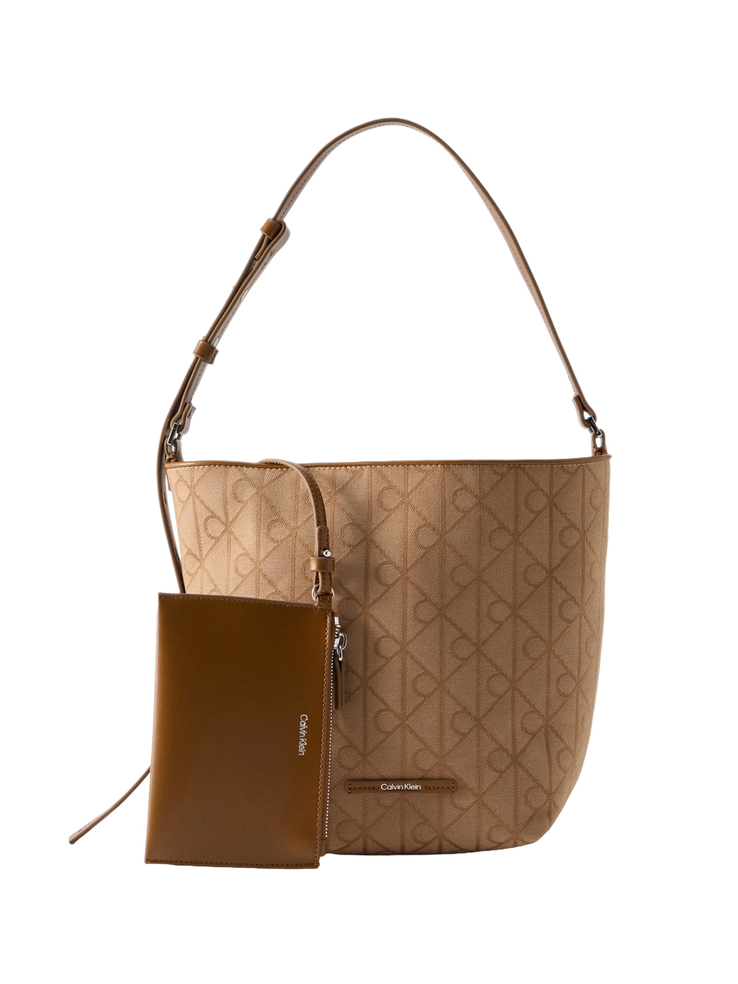 Calvin Klein Τσάντα ώμου σε καφέ: μπροστά
