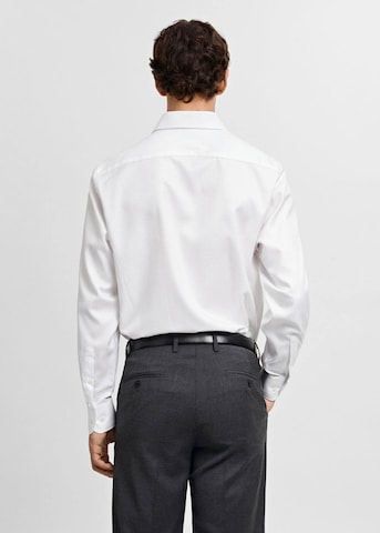 MANGO MAN Regular Fit Hemd 'Alfred' in Weiß