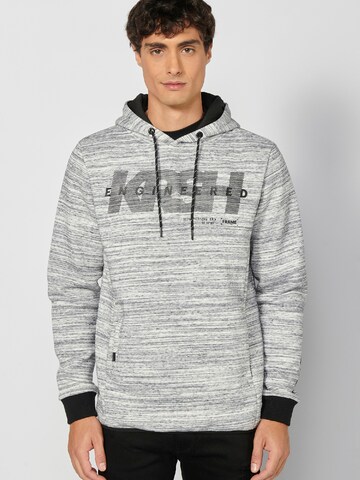 Sweat-shirt KOROSHI en gris : devant