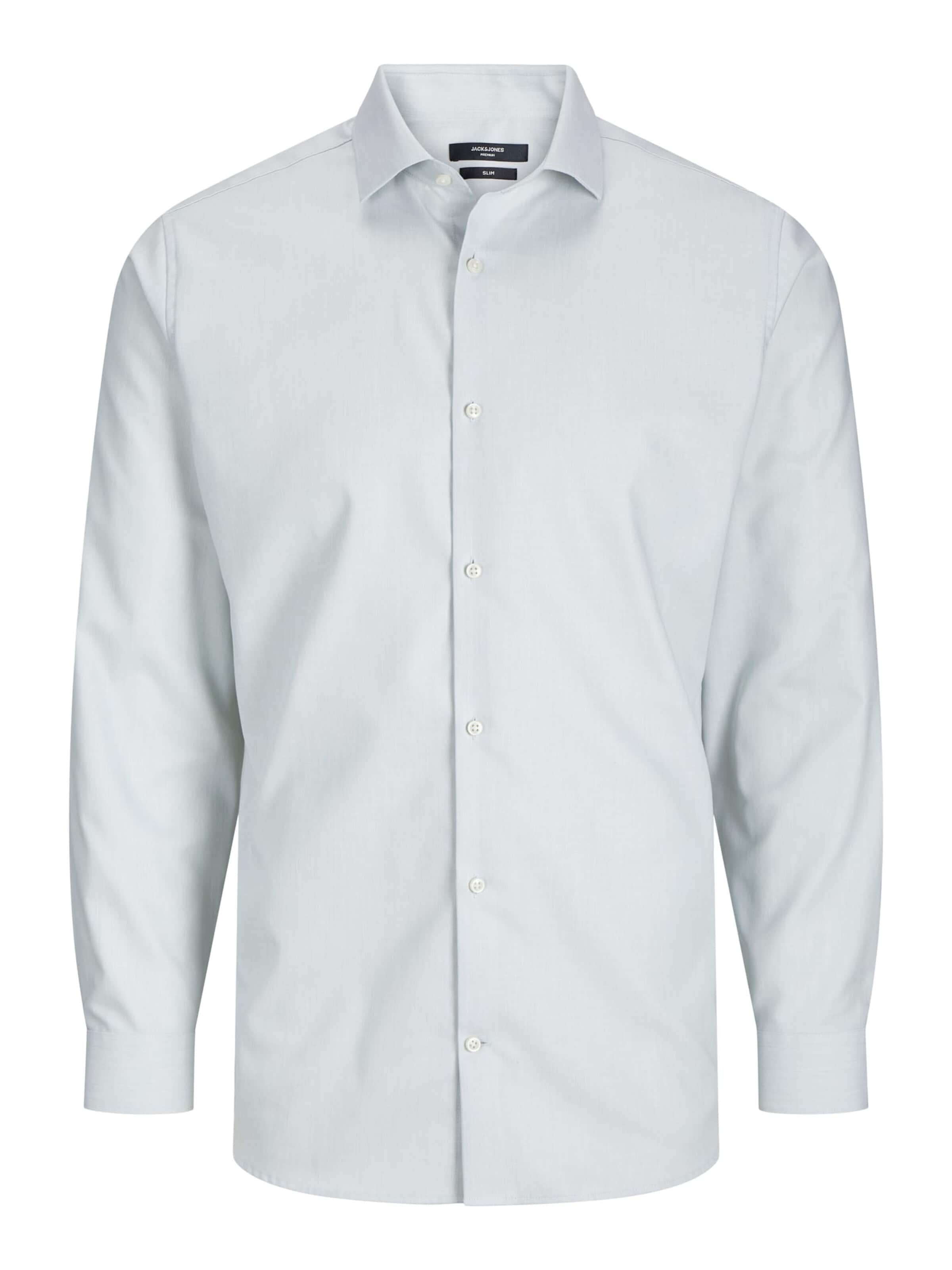 JACK & JONES Comfort fit Button Up Shirt 'bla parker' in Green: front