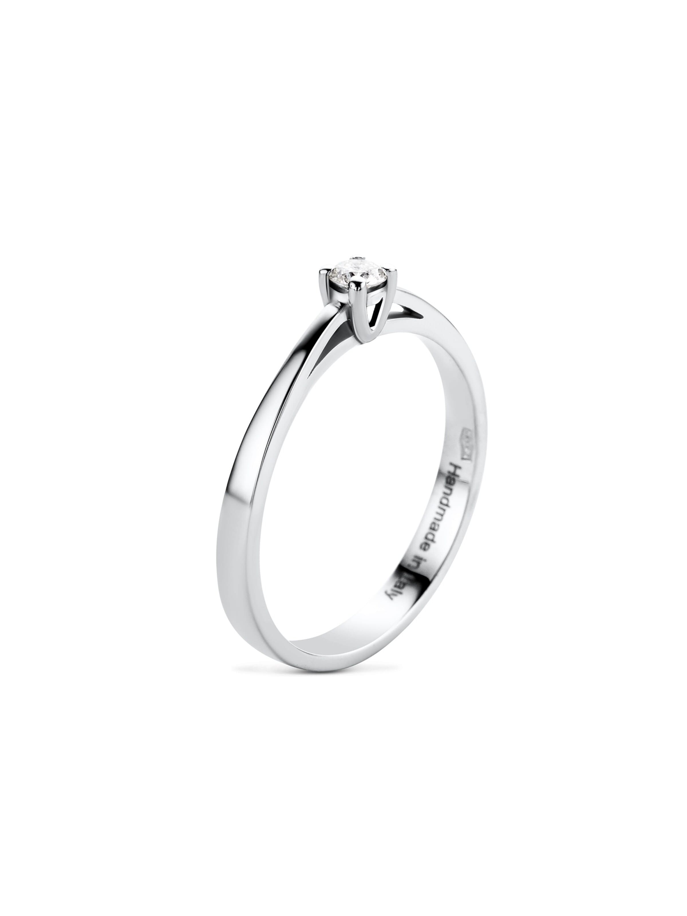 DIAMANT LETERNEL Ring 'Solitär' in Silver