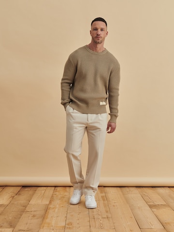 DAN FOX APPAREL Sweater 'Ruben' in Grey