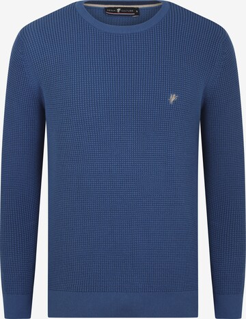 DENIM CULTURE Sweater 'ALJAMAIN ' in Blue: front