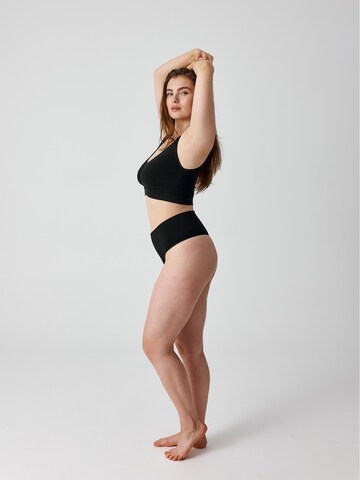 SNOCKS Shaping Tanga High Waist in Schwarz