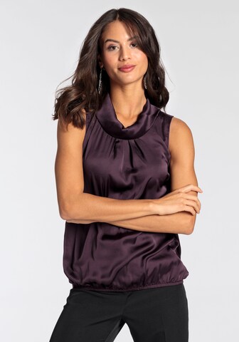 LAURA SCOTT Blouse in Purple: front