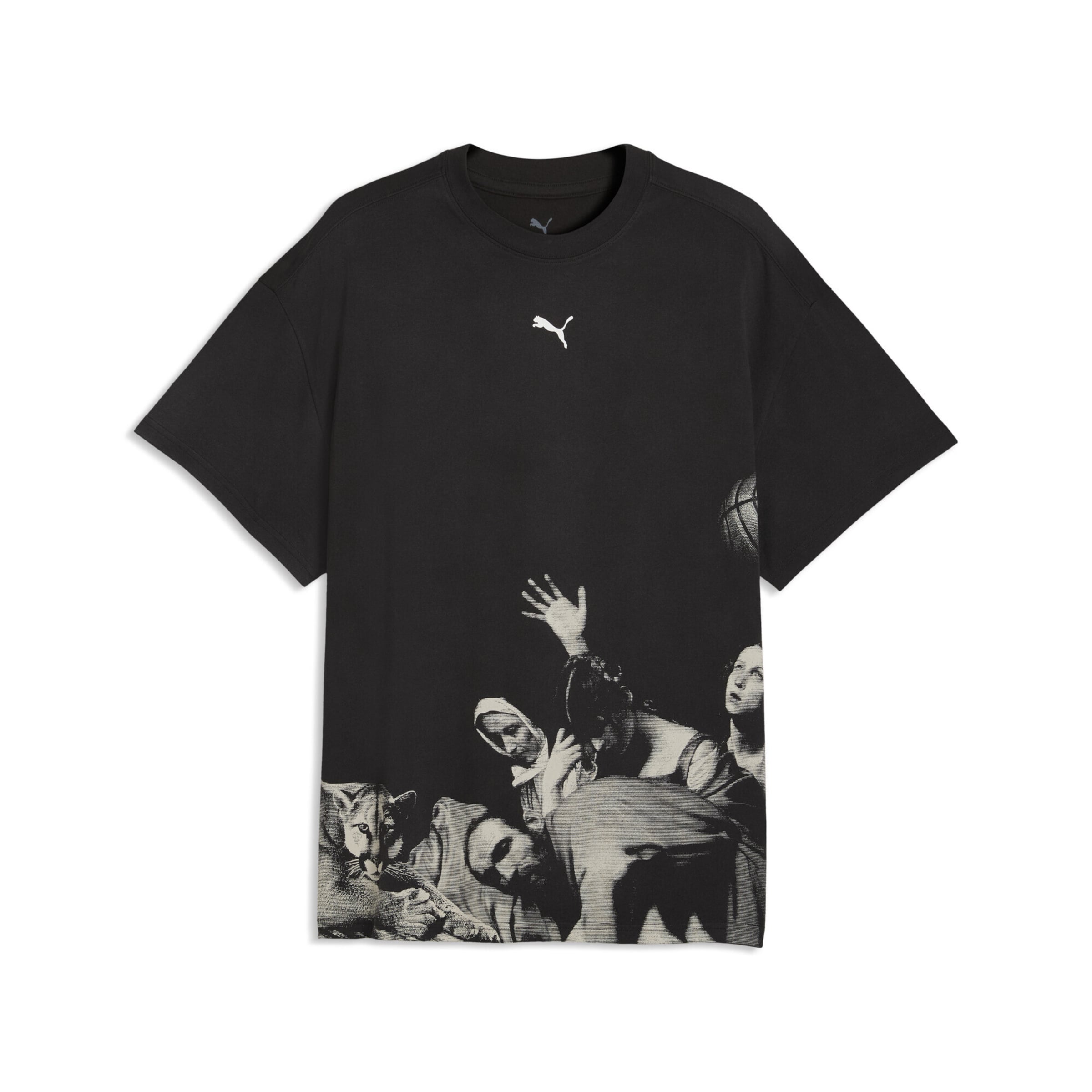 PUMA Functioneel shirt 'Memory Lane' in Zwart: voorkant